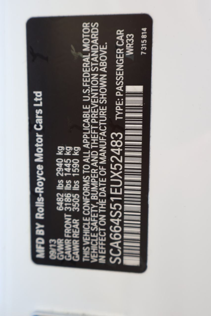 2014 Rolls-Royce Ghost 4dr Sdn