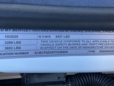 2026 Bentley Continental GT V8