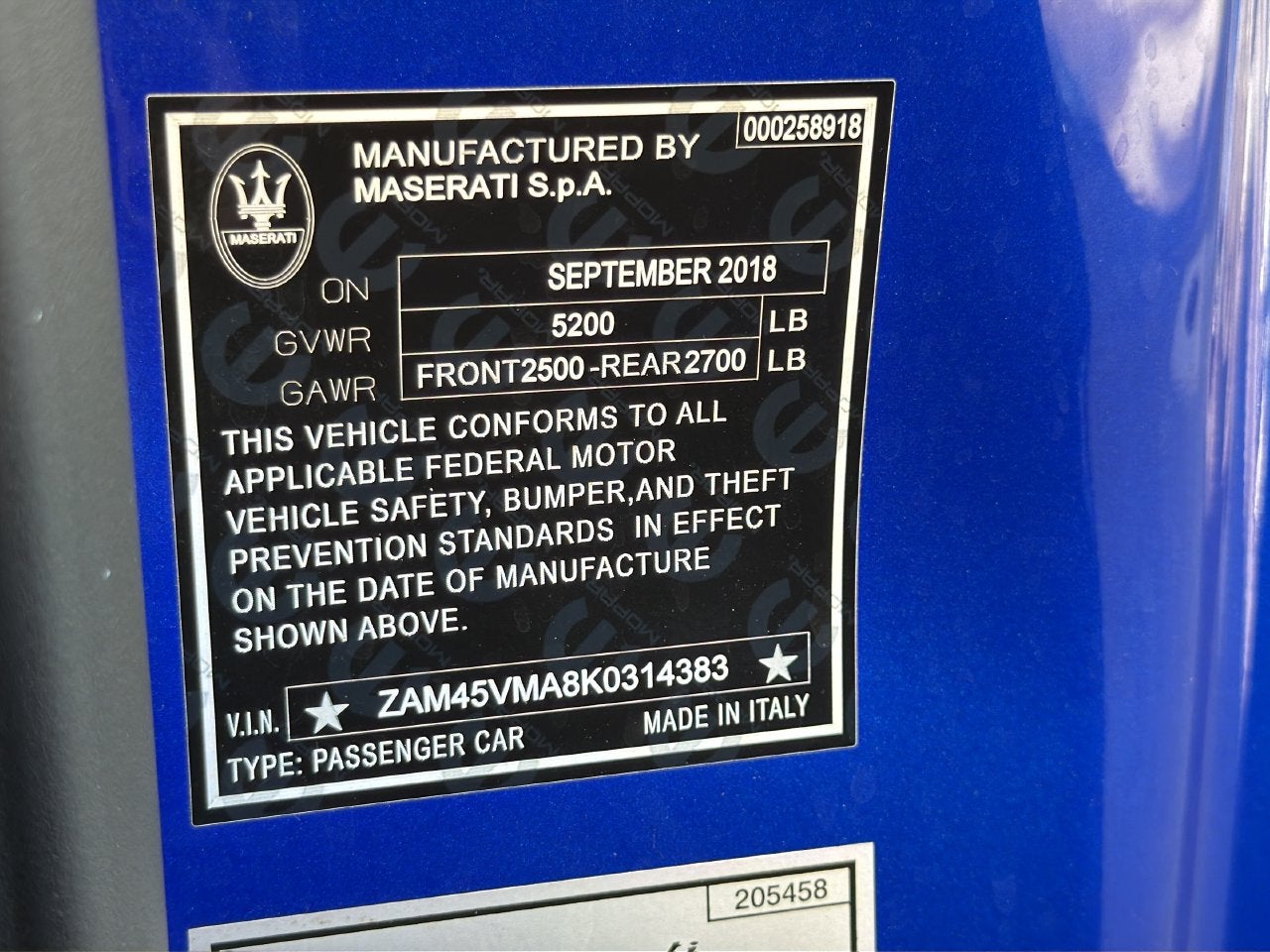 2019 Maserati GranTurismo Sport