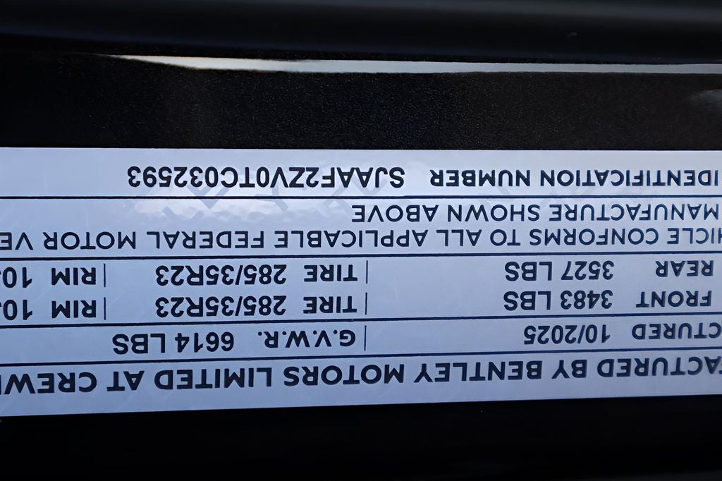 2026 Bentley Bentayga Base