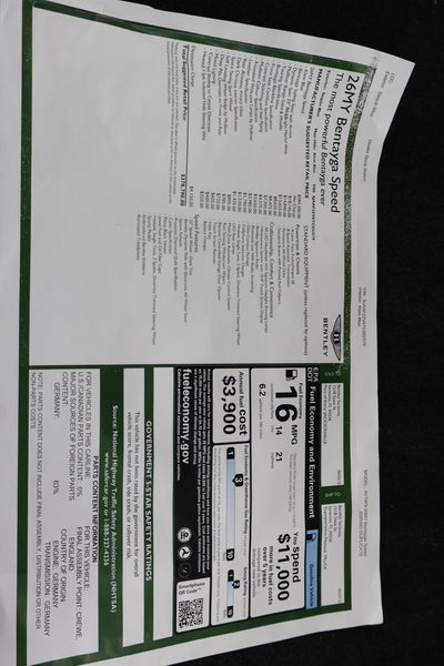 2026 Bentley Bentayga Speed