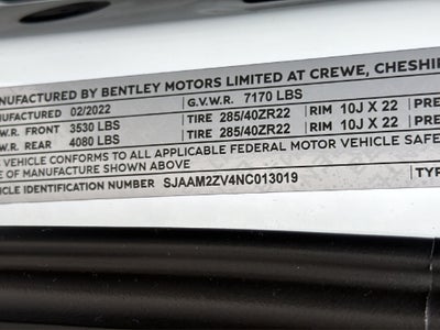 2022 Bentley Bentayga Base
