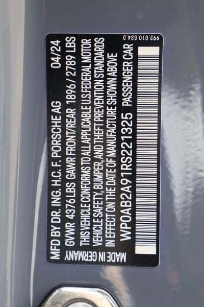 2024 Porsche 911 Base
