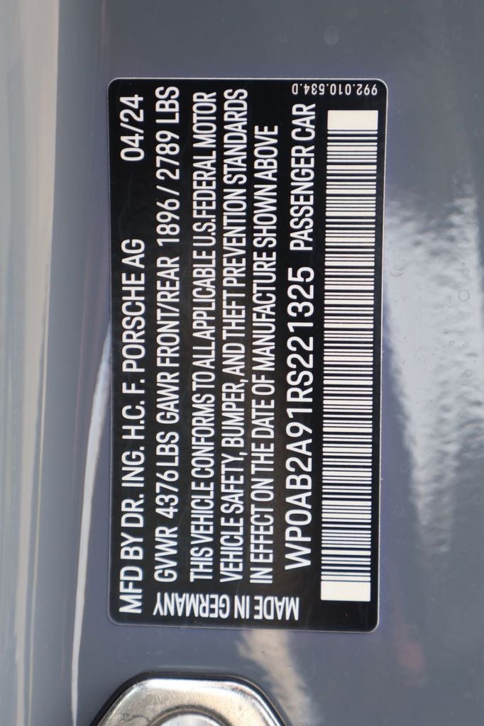 2024 Porsche 911 Base