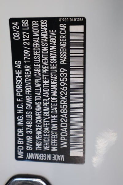 2024 Porsche 718 Cayman GTS