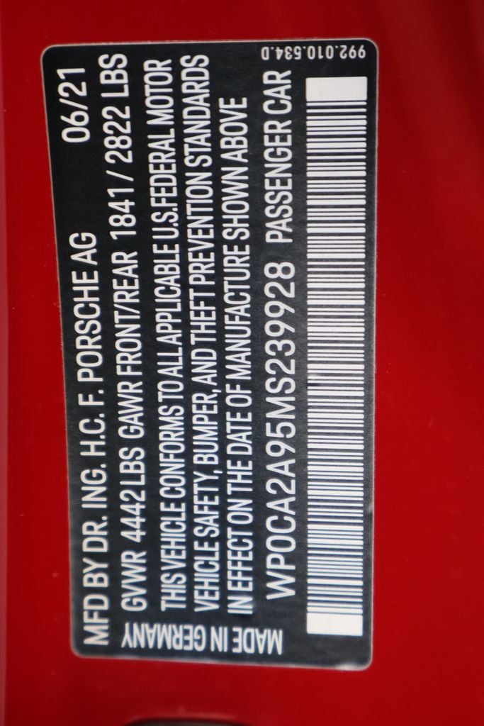 2021 Porsche 911 Carrera