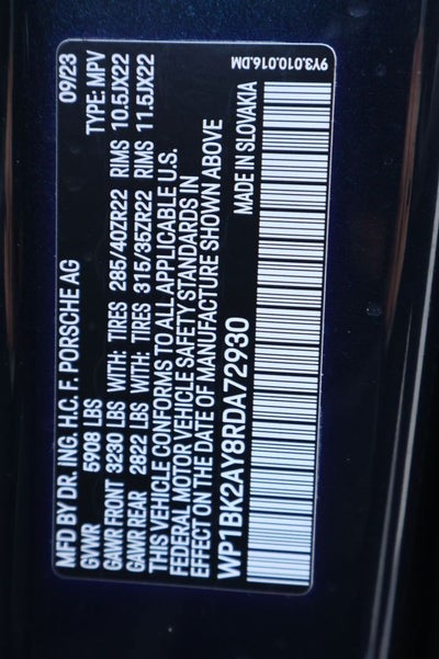 2024 Porsche Cayenne Coupe Turbo GT