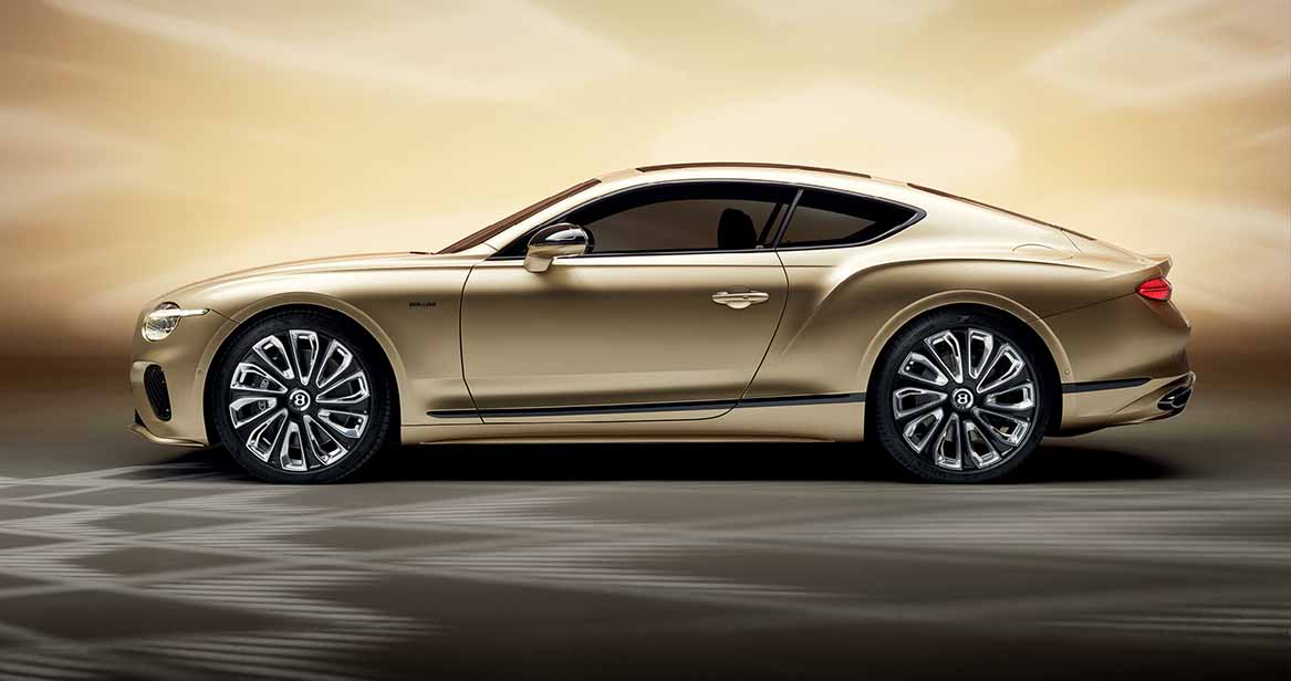 Bentley Continental GT in metallic gold