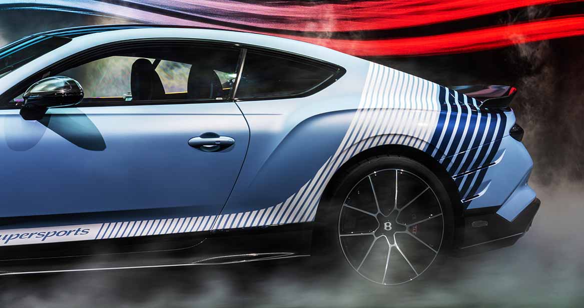 Side view of a Bentley Continental GT Supersports