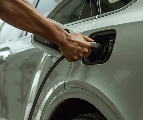 Electric Vehicle being charged