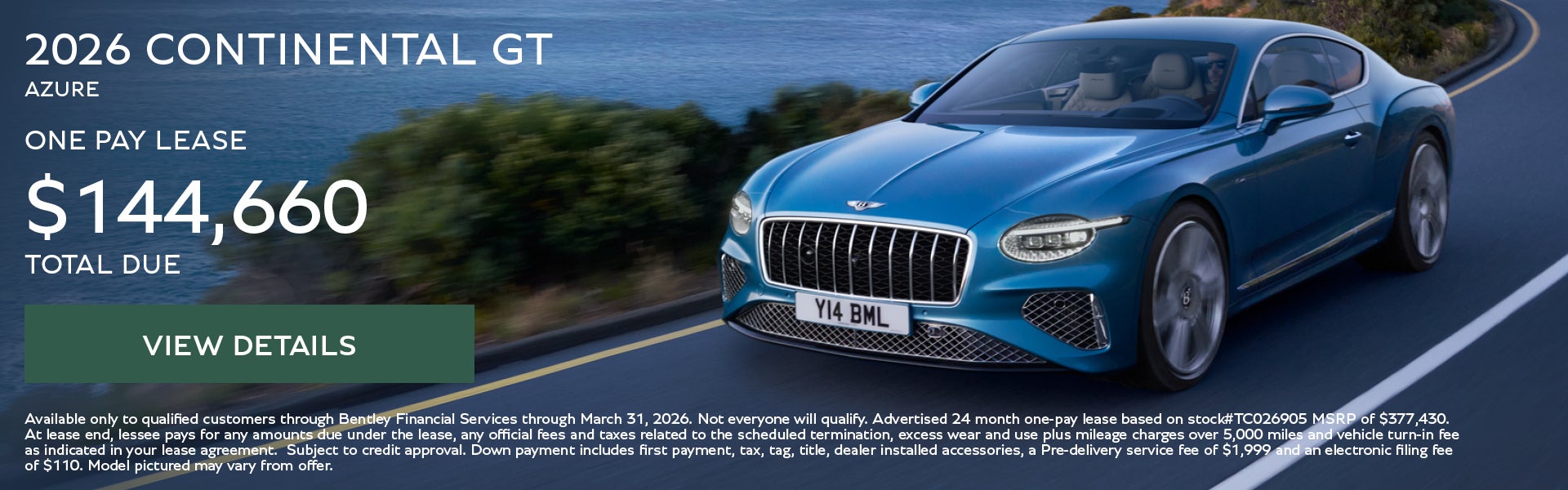 continental gt azure