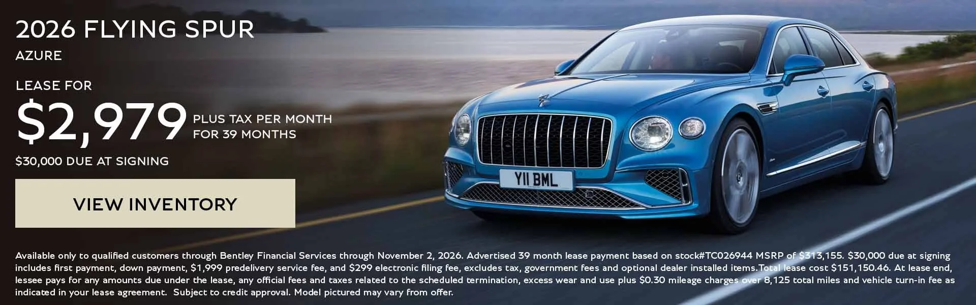 flying spur azure