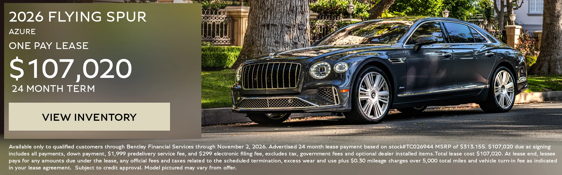 flying spur azure