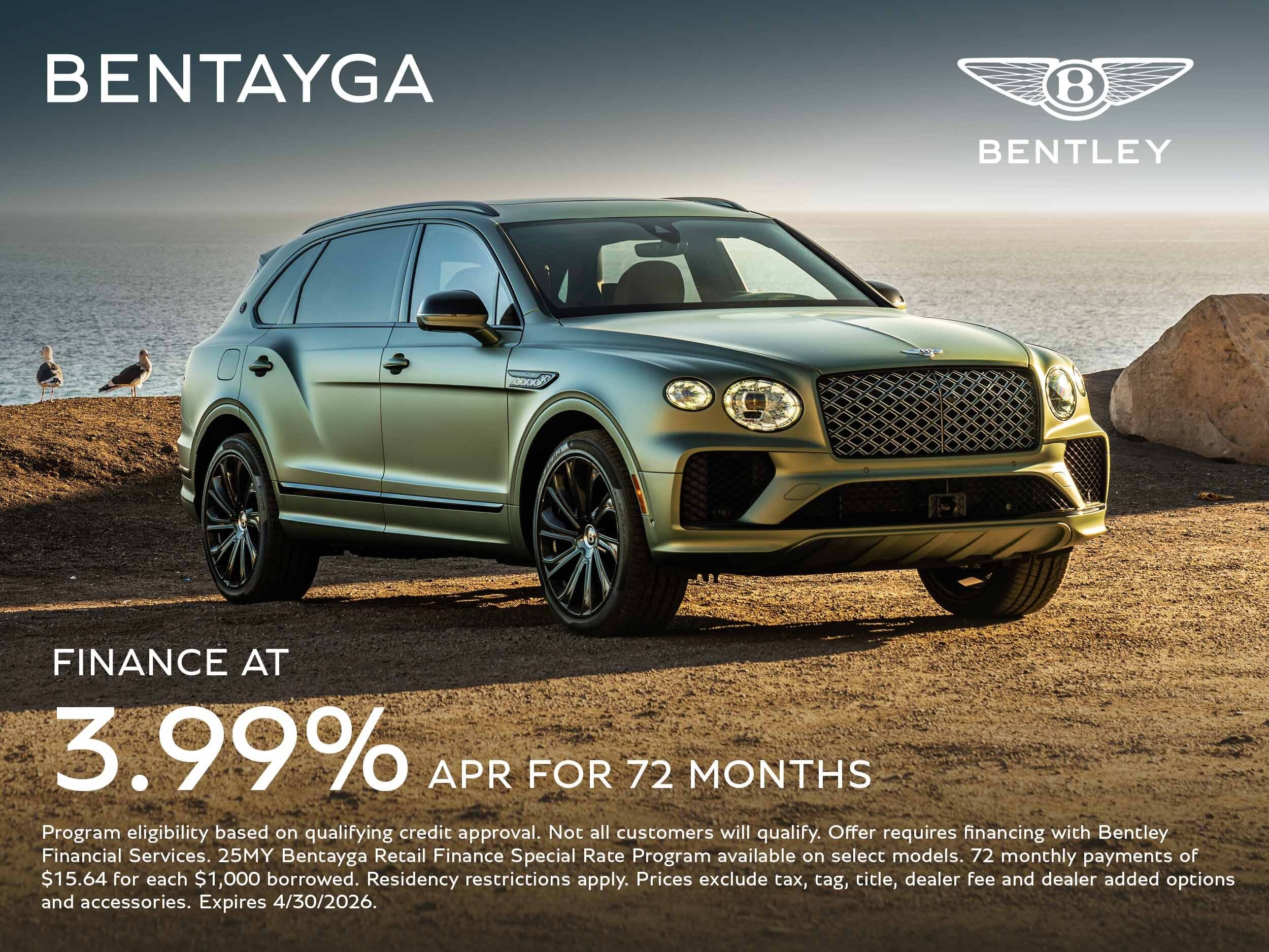 bentayga finance offer