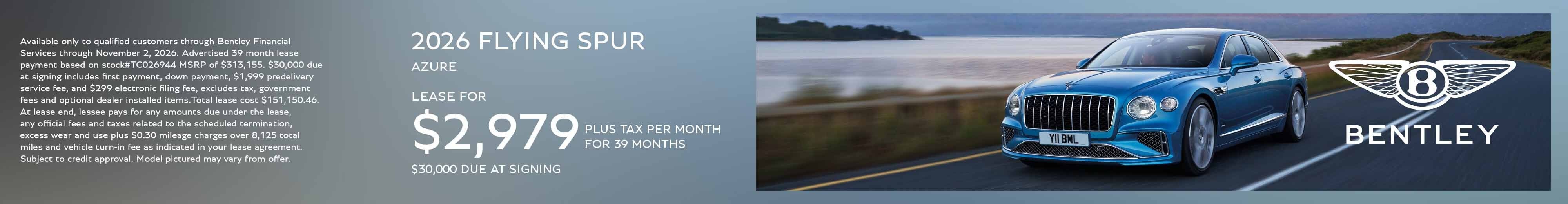Flying Spur Lease Offer